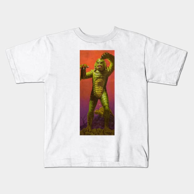 Aurora Monster Model Kits Original Artwork Kids T-Shirt by DirtyD